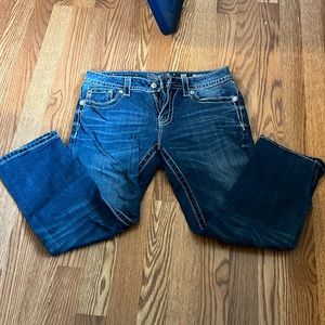 Miss Me denim “boyfriend” capris